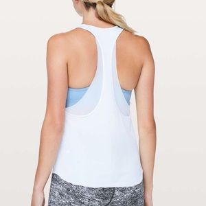 Lululemon Never Still Tank Top - white